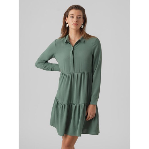 Vero Moda Sukienka codzienna Inge 10293730 Zielony Regular Fit ze sklepu MODIVO w kategorii Sukienki - zdjęcie 182654313