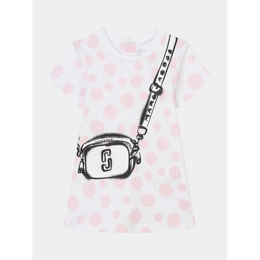Marc Jacobs Sukienka codzienna W60146 S Écru Regular Fit ze sklepu MODIVO w kategorii Sukienki dziewczęce - zdjęcie 182654322