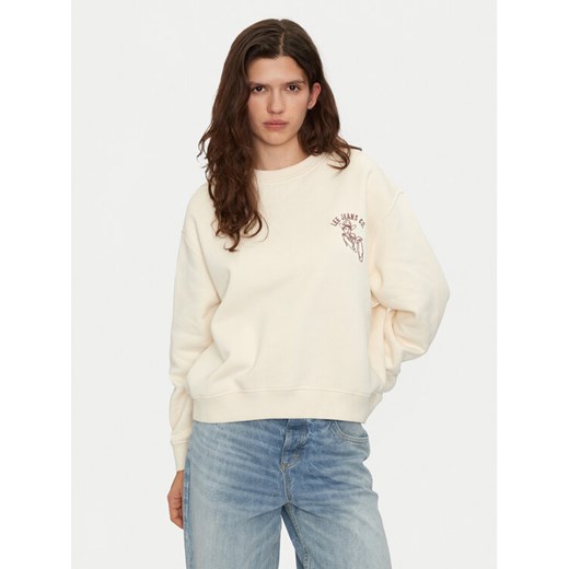 Lee Bluza 112355170 Biały Relaxed Fit ze sklepu MODIVO w kategorii Bluzy damskie - zdjęcie 182654341