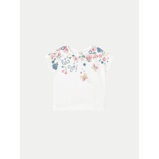 Mayoral T-Shirt 1048 Biały Regular Fit ze sklepu MODIVO w kategorii Kaftaniki i bluzki - zdjęcie 182654372