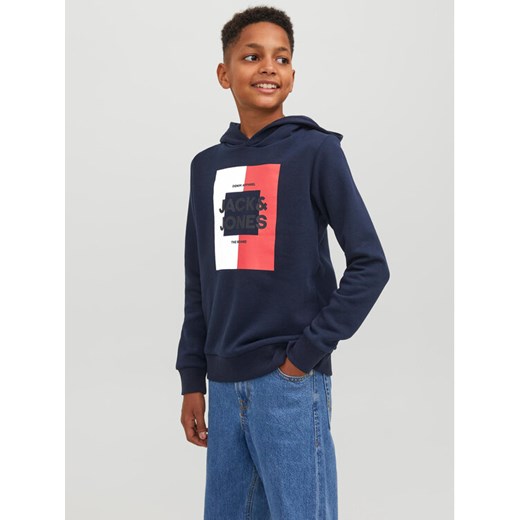 Jack&Jones Junior Bluza 12237105 Granatowy Regular Fit ze sklepu MODIVO w kategorii Bluzy chłopięce - zdjęcie 182654430