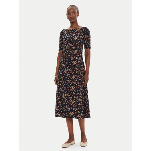 Lauren Ralph Lauren Sukienka codzienna 250946135001 Granatowy Slim Fit ze sklepu MODIVO w kategorii Sukienki - zdjęcie 182654432