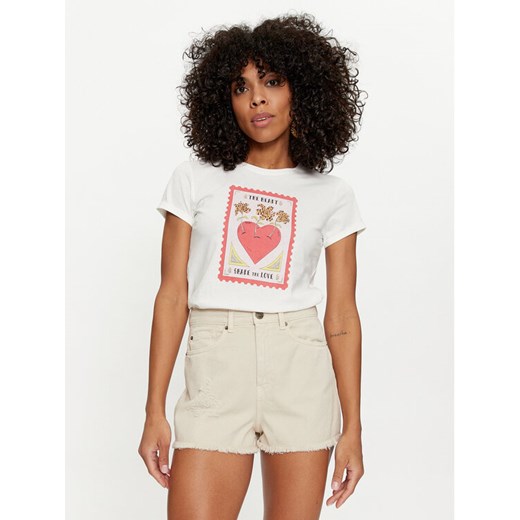 TWINSET T-Shirt 241TT2411 Biały Regular Fit ze sklepu MODIVO w kategorii Bluzki damskie - zdjęcie 182654433
