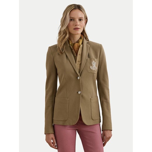 LAUREN RALPH LAUREN Marynarka 200797305021 Beżowy Regular Fit M MODIVO