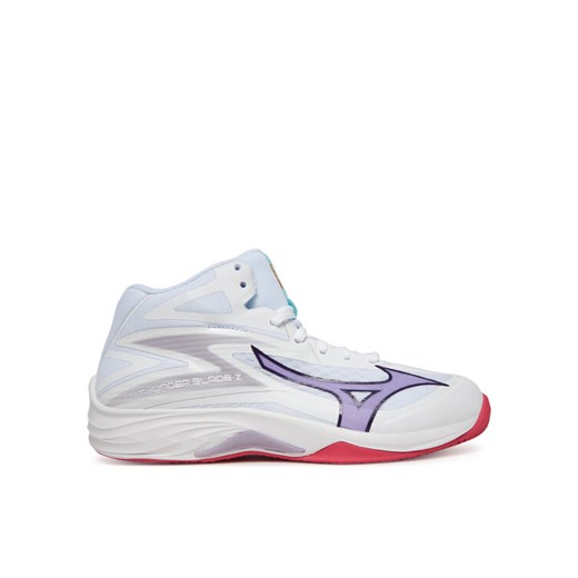 Mizuno Buty halowe Hunder Blade Z Mid V1GC2375 Biały ze sklepu MODIVO w kategorii Buty sportowe damskie - zdjęcie 182654624