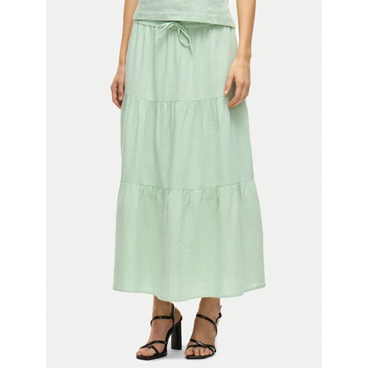 Vila Spódnica maxi Lania 14105428 Zielony Regular Fit ze sklepu MODIVO w kategorii Spódnice - zdjęcie 182654650