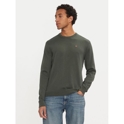 Napapijri Sweter Droz NP0A4I2G Zielony Regular Fit ze sklepu MODIVO w kategorii Swetry męskie - zdjęcie 182654661