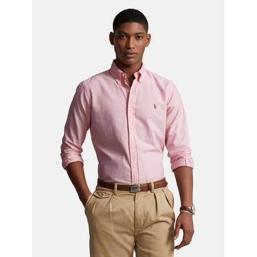 Polo Ralph Lauren Koszula Core Replen 710549084 Różowy Slim Fit ze sklepu MODIVO w kategorii Koszule męskie - zdjęcie 182654664