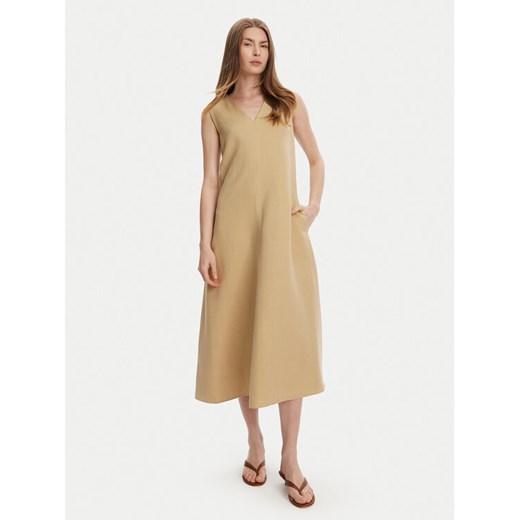 Weekend Max Mara Sukienka codzienna Egoista 2515221072 Beżowy Regular Fit ze sklepu MODIVO w kategorii Sukienki - zdjęcie 182654671