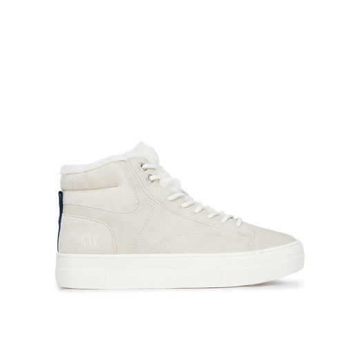 Gap Sneakersy PORTLAND CUP MID W GP505011AW-SA00 Écru ze sklepu MODIVO w kategorii Buty sportowe damskie - zdjęcie 182654690