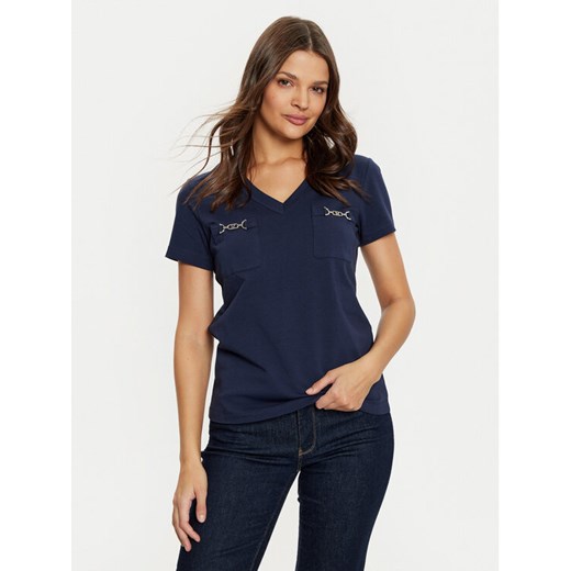Marciano Guess T-Shirt 5RGI03 6008A Granatowy Regular Fit ze sklepu MODIVO w kategorii Bluzki damskie - zdjęcie 182654701