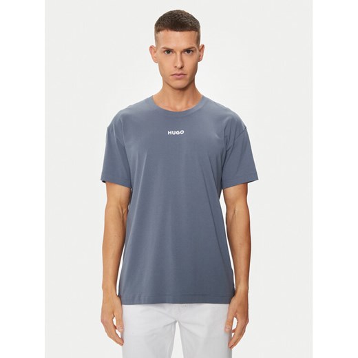Hugo T-Shirt Linked 50518646 Niebieski Relaxed Fit ze sklepu MODIVO w kategorii T-shirty męskie - zdjęcie 182654723