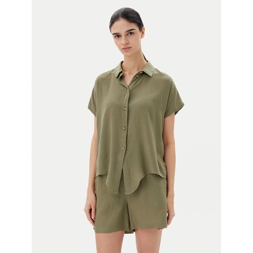 Vero Moda Koszula Thea 10333794 Zielony Loose Fit ze sklepu MODIVO w kategorii Koszule damskie - zdjęcie 182654750