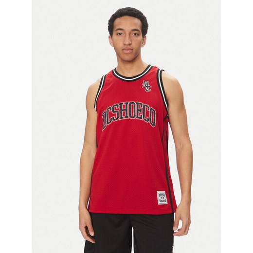 DC Tank top ADYKT03257 Czerwony Regular Fit ze sklepu MODIVO w kategorii T-shirty męskie - zdjęcie 182654760