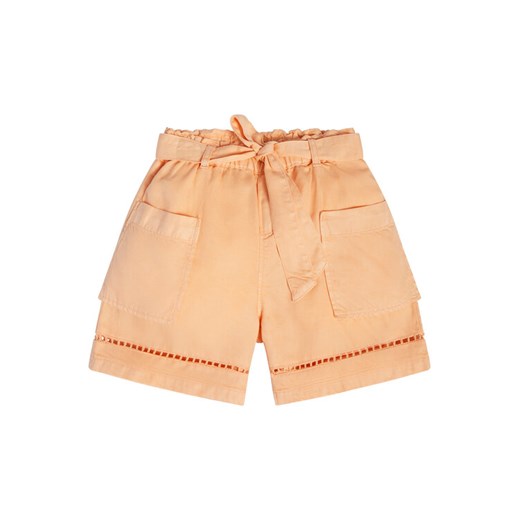 Guess Szorty materiałowe J3GD03 WE8R0 Pomarańczowy Relaxed Fit ze sklepu MODIVO w kategorii Spodenki dziewczęce - zdjęcie 182654763