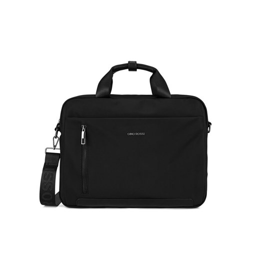 Gino Rossi Torba na laptopa GIN-K-011-CCC-06 Czarny ze sklepu MODIVO w kategorii Torby na laptopa - zdjęcie 182654773