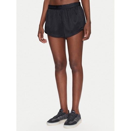 Under Armour Szorty sportowe Tech™ Play Up Shine 1389883 Czarny Regular Fit ze sklepu MODIVO w kategorii Szorty - zdjęcie 182654774