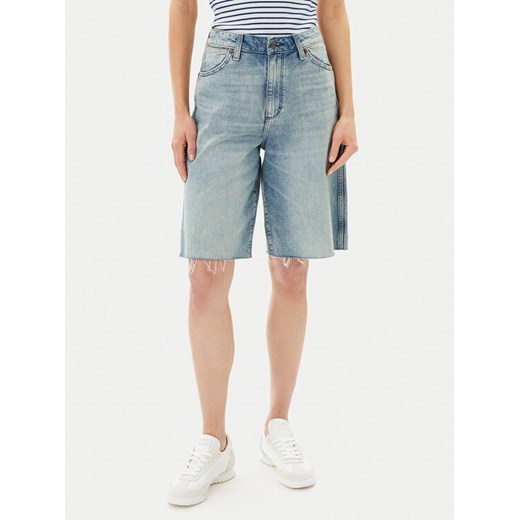 Wrangler Szorty jeansowe Jort 112362710 Niebieski Relaxed Fit ze sklepu MODIVO w kategorii Szorty - zdjęcie 182654801