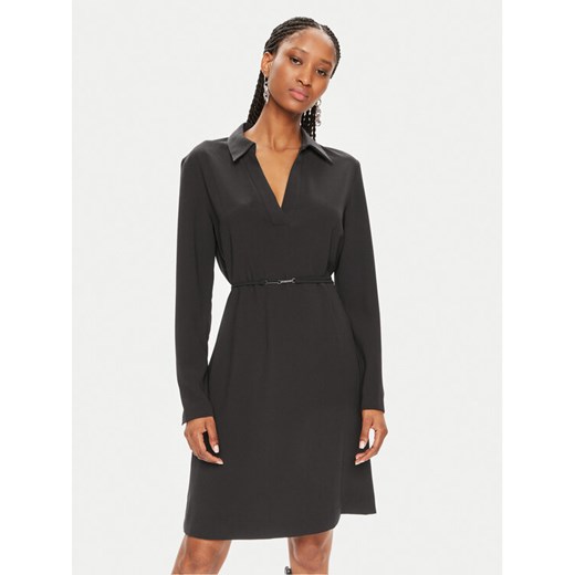 Calvin Klein Sukienka koszulowa K20K207152 Czarny Regular Fit ze sklepu MODIVO w kategorii Sukienki - zdjęcie 182654824