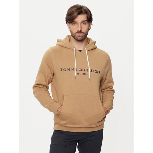 Tommy Hilfiger Bluza Logo MW0MW11599 Khaki Regular Fit ze sklepu MODIVO w kategorii Bluzy męskie - zdjęcie 182654863