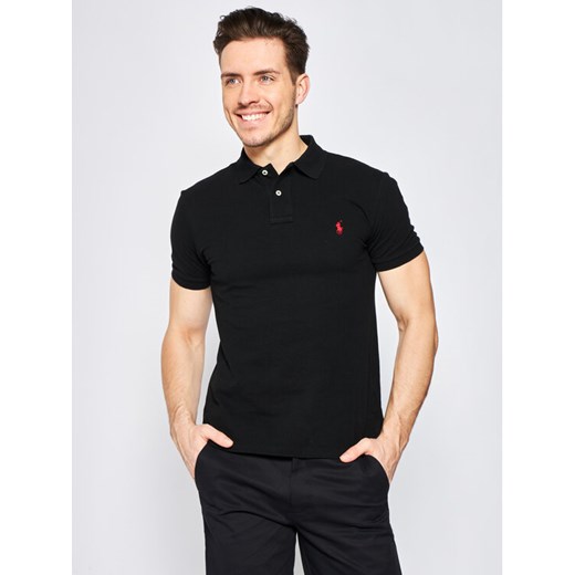 Polo Ralph Lauren Polo Core Replen 710795080 Czarny Slim Fit ze sklepu MODIVO w kategorii T-shirty męskie - zdjęcie 182655090