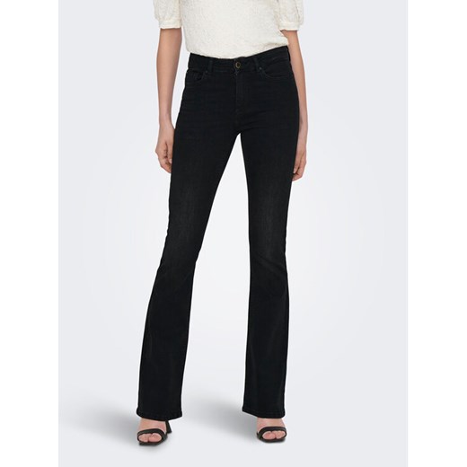 ONLY Jeansy 15286686 Czarny Flared Fit ze sklepu MODIVO w kategorii Jeansy damskie - zdjęcie 182655261