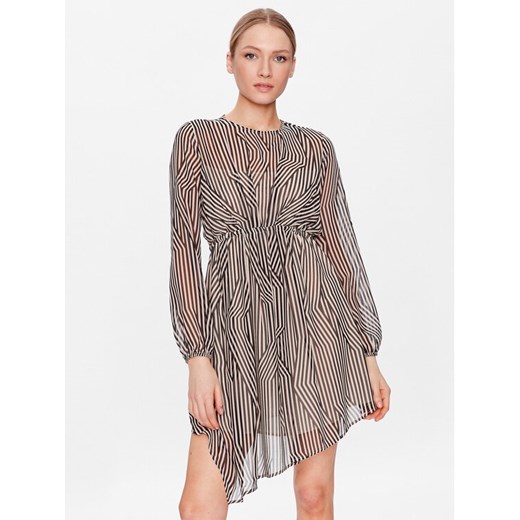 Sisley Sukienka codzienna 4W7XLV036 Beżowy Regular Fit ze sklepu MODIVO w kategorii Sukienki - zdjęcie 182655280