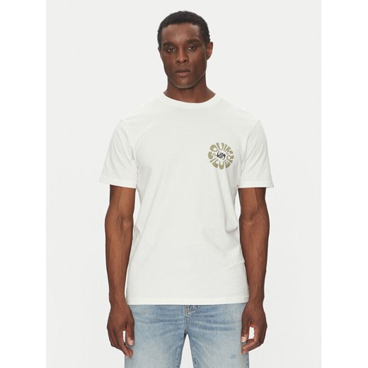 Quiksilver T-Shirt EQYZT08036 Écru Regular Fit ze sklepu MODIVO w kategorii T-shirty męskie - zdjęcie 182655360