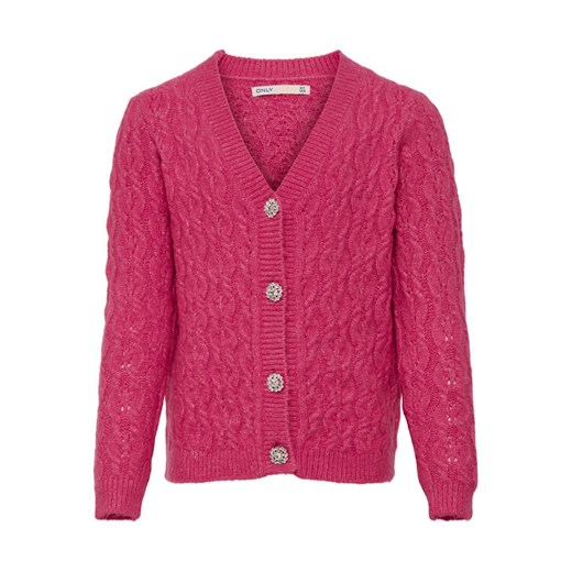 Kids ONLY Kardigan Rikka 15267440 Różowy Regular Fit ze sklepu MODIVO w kategorii Swetry dziewczęce - zdjęcie 182655362