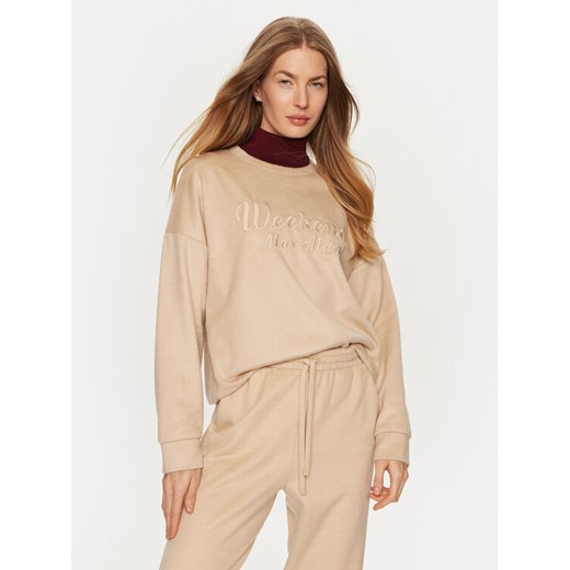Weekend Max Mara Bluza Laghi 2425926032 Beżowy Relaxed Fit ze sklepu MODIVO w kategorii Bluzy damskie - zdjęcie 182655384