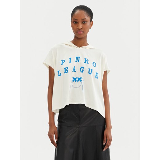 PINKO Bluzka Belinda 104875 A2HL Écru Regular Fit ze sklepu MODIVO w kategorii Bluzki damskie - zdjęcie 182655400