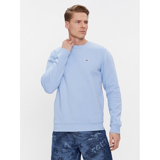 Tommy Jeans Bluza DM0DM09591 Błękitny Regular Fit ze sklepu MODIVO w kategorii Bluzy męskie - zdjęcie 182655411