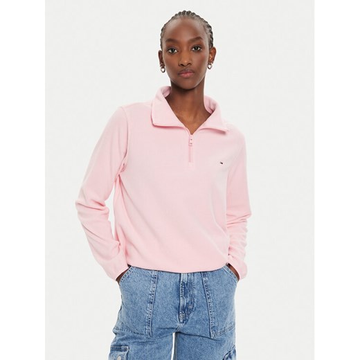 Tommy Jeans Polar DW0DW19751 Różowy Regular Fit ze sklepu MODIVO w kategorii Bluzy damskie - zdjęcie 182655421