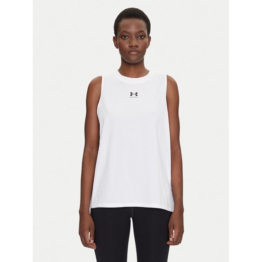 Under Armour Koszulka techniczna Rival Muscle 1383659 Biały Regular Fit Under Armour L MODIVO