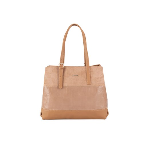 Lasocki Torebka LSK-X-010-07 Beżowy ze sklepu MODIVO w kategorii Torby Shopper bag - zdjęcie 182655433