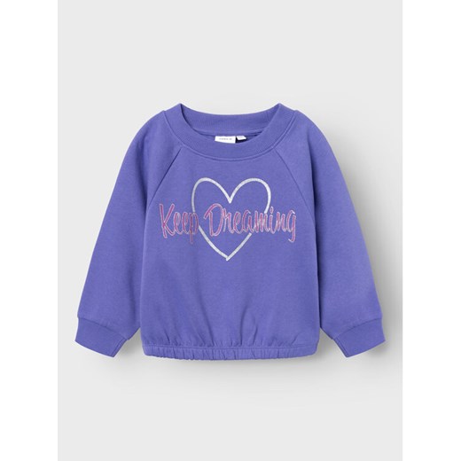 NAME IT Bluza 13219948 Fioletowy Regular Fit ze sklepu MODIVO w kategorii Bluzy dziewczęce - zdjęcie 182655512