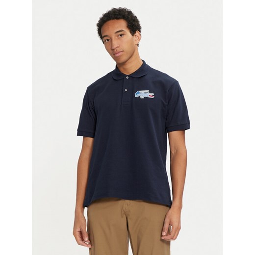 Lacoste Polo PH3600 Granatowy Regular Fit ze sklepu MODIVO w kategorii T-shirty męskie - zdjęcie 182655571