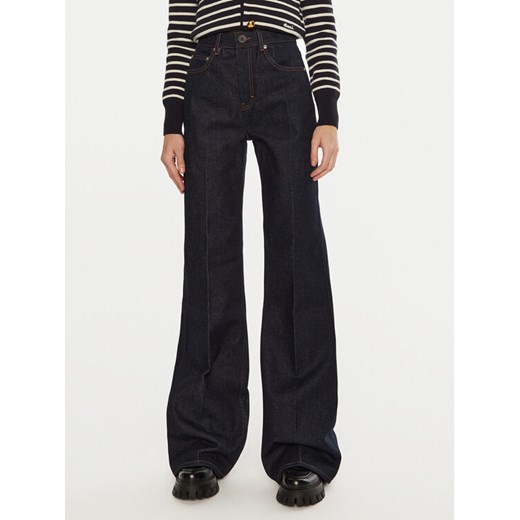 AMI PARIS Jeansy FTR420DE0011 Granatowy Flare Fit ze sklepu MODIVO w kategorii Jeansy damskie - zdjęcie 182655604