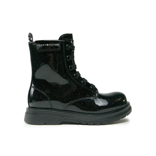 Tommy Hilfiger Kozaki T4A5-33032-1237 M Czarny ze sklepu MODIVO w kategorii Buty zimowe dziecięce - zdjęcie 182655611