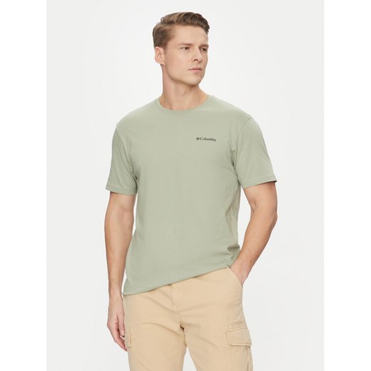 Columbia T-Shirt Barton Springs™ 2058331 Zielony Regular Fit ze sklepu MODIVO w kategorii T-shirty męskie - zdjęcie 182655654