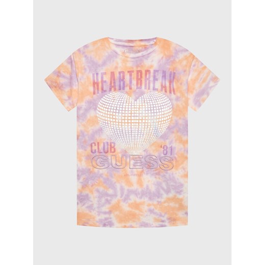 Guess T-Shirt J3RI12 K6YW3 Kolorowy Regular Fit ze sklepu MODIVO w kategorii Bluzki dziewczęce - zdjęcie 182655700