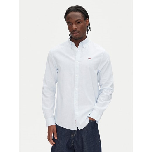 Tommy Jeans Koszula DM0DM20875 Błękitny Regular Fit ze sklepu MODIVO w kategorii Koszule męskie - zdjęcie 182655750