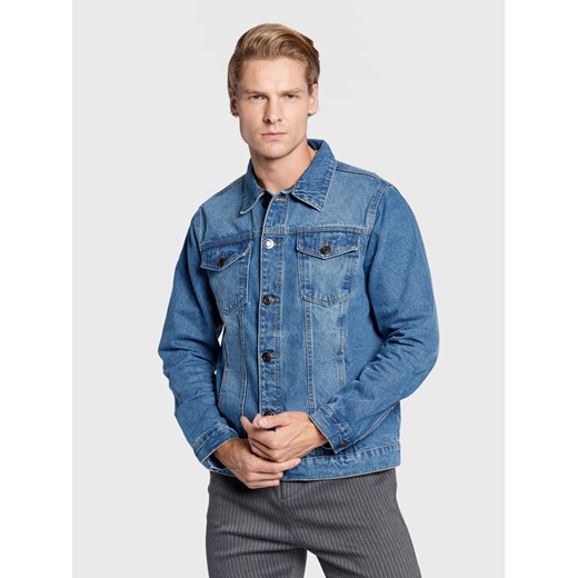 Brave Soul Kurtka jeansowa MJK-FIELDING Niebieski Regular Fit ze sklepu MODIVO w kategorii Kurtki męskie - zdjęcie 182655800