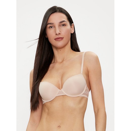 Tommy Hilfiger Biustonosz balkonetka UW0UW02420 Beżowy ze sklepu MODIVO w kategorii Biustonosze - zdjęcie 182655802
