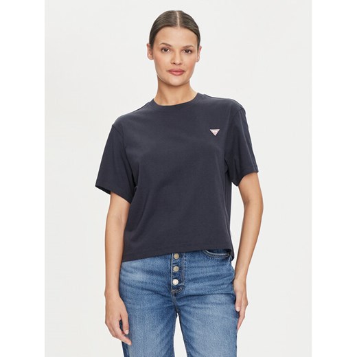 Guess Jeans T-Shirt W4YI05 K8HM0 Granatowy Regular Fit ze sklepu MODIVO w kategorii Bluzki damskie - zdjęcie 182655843