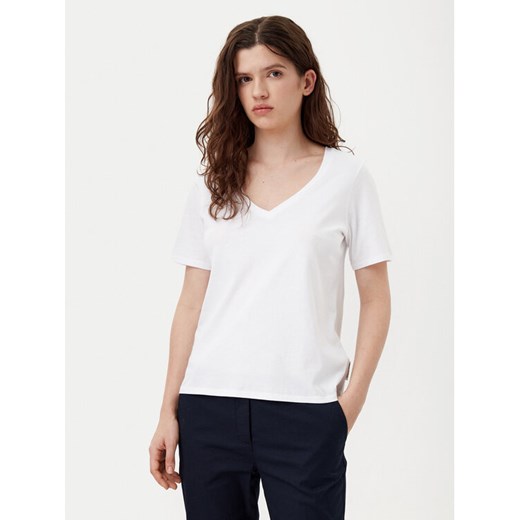 Marc O'Polo T-Shirt B01207251331 Biały Regular Fit ze sklepu MODIVO w kategorii Bluzki damskie - zdjęcie 182655844