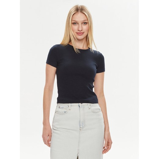 Vero Moda T-Shirt Chloe 10306894 Granatowy Tight Fit ze sklepu MODIVO w kategorii Bluzki damskie - zdjęcie 182655863
