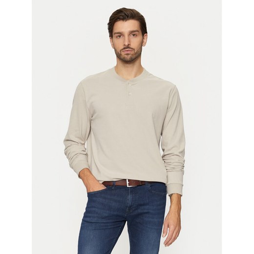 Marc O'Polo Longsleeve 429 2042 52184 Beżowy Regular Fit ze sklepu MODIVO w kategorii T-shirty męskie - zdjęcie 182655893