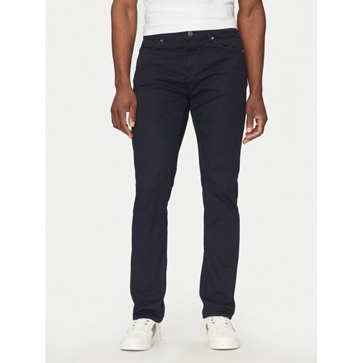Guess Spodnie materiałowe M5RAS2WGXW1 Granatowy Regular Fit ze sklepu MODIVO w kategorii Spodnie męskie - zdjęcie 182655894