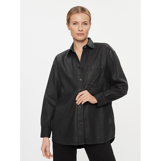 Pepe Jeans Koszula jeansowa Alix PL304729 Czarny Oversize ze sklepu MODIVO w kategorii Koszule damskie - zdjęcie 182655940